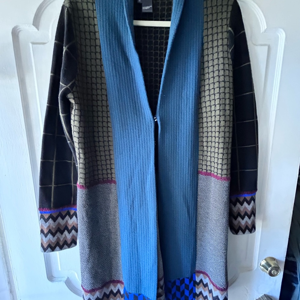 Per Se Multicolor Patterned Men's Sweater - Picture 3 of 7